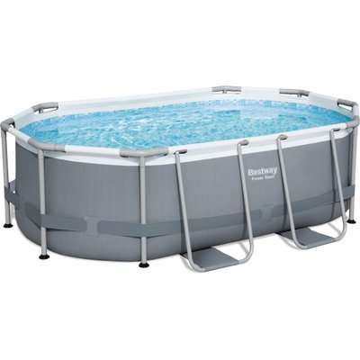 Bestway Oval Power Steel Pool Set (3.05m x 2.00m x 84cm)