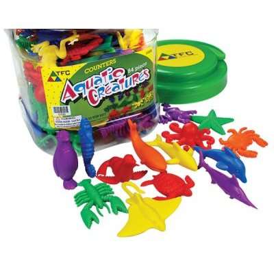 Teacher's First Choice Counters Aquatic Creatures (84 Pieces)
