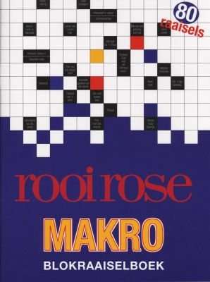Rooi Rose Makro Blokraaiselboek (Afrikaans, Staple bound)