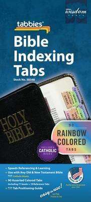 Rainbow Bible Indexing Tabs Including Catholic Books - (General merchandise)