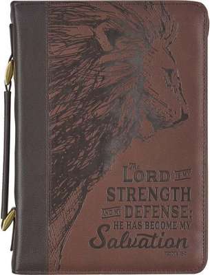 Lord Is My Strength Exodus 15:2 (Brown) (Bible Bag) (Leather / fine binding)