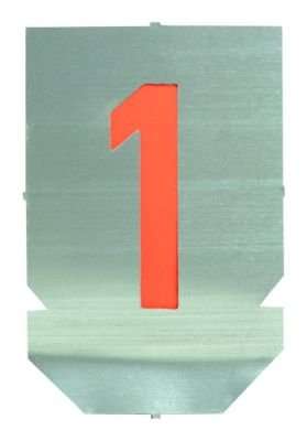 Handover Set of Metal Lettering Stencils Numbers (0-9)(80mm)
