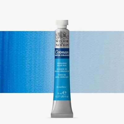 Winsor And Newton Cotman Watercolour Tube - Cerulean Blue (8ml)