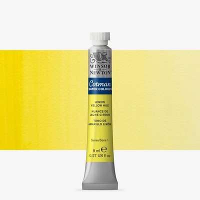 Winsor And Newton Cotman Watercolour Tube - Lemon Yellow (8ml)