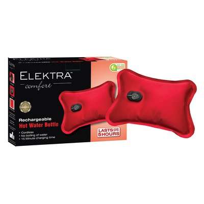 Elektra Comfort 2501 Rechargeable Electric Heating Pad (Red)