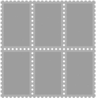 Die Cut Postage Stamp Set (3.75"x3.75")