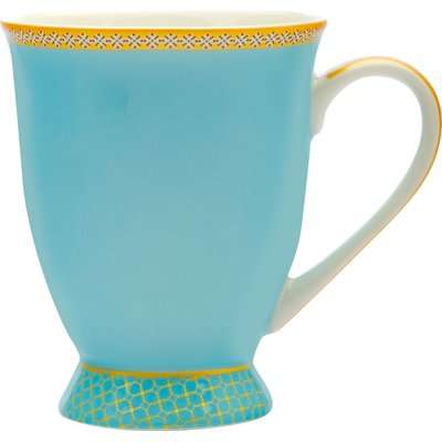 Maxwell and Williams Kasbah Footed Mug (300ml)(Turquoise - Plain)