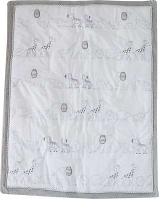 Snuggletime Quilt Set - White & Grey Animals (3 Pieces)