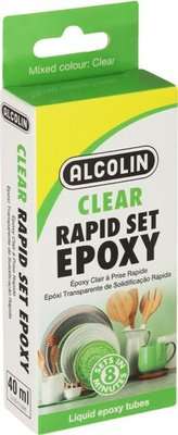 Alcolin Epoxy Liquid Rapid Set 2 X 20ml Clear