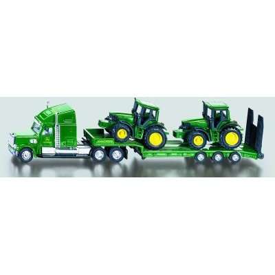 Siku Diecast Model - Low Loader with John Deere Tractors (1:87)