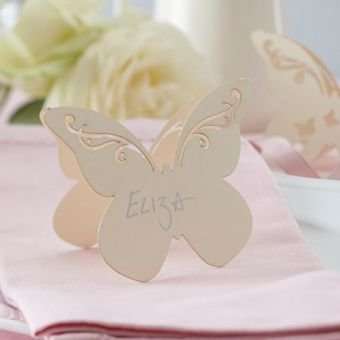 Flutter-By - Place-Card Ivory  (Pack of 10)