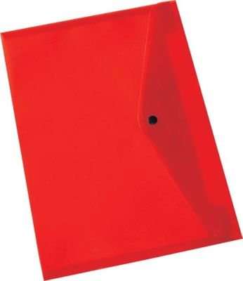 Bantex Lightweight Flat Landscape Business Envelope (A4)(Red)