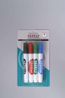 Parrot Whiteboard Marker (Bullet)(Pack of 4)
