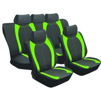 Stingray Curves Car Seat Cover Set (11 Piece) (Green)