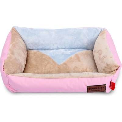 Dog's Life Vintage Lounger Waterproof Winter Bed (Pink)