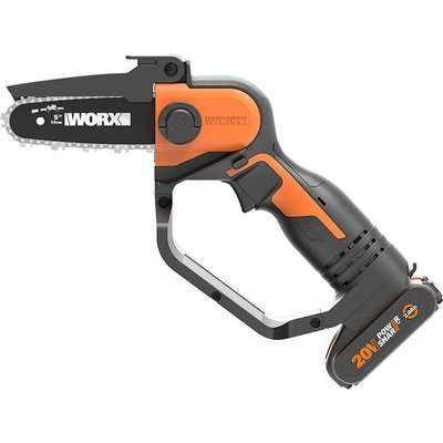 WORX MAX One Handed Cordless Pruning Saw & 2.0Ah Battery (20V)