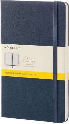 Moleskine Sapphire Blue Large Squared Notebook Hard (Paperback)