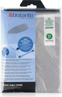 Brabantia Ironing Board Replacement Cover with Foam (135x45) (Silver)