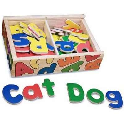 Melissa & Doug Classic Toys - Magnetic Wooden Alphabet