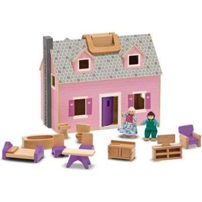 Melissa & Doug Doll Houses And Accessories - Fold and Go Mini Dolls House