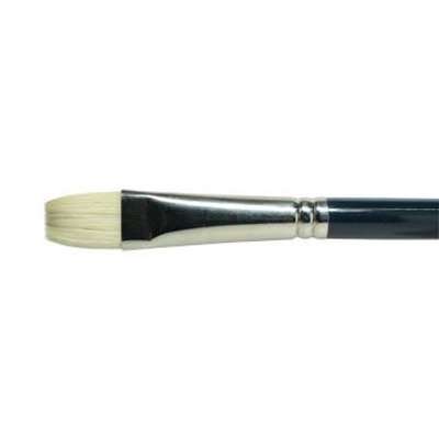 Handover Oil Brush in Hog Hair - Interlocking White Chungking Bristle (Flat/bright No 6)