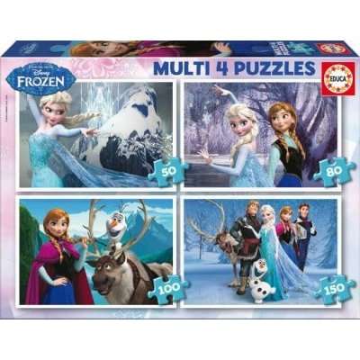 Educa 4-in-1 Jigsaw Puzzle - Frozen (50, 80, 100 & 150 Pieces)