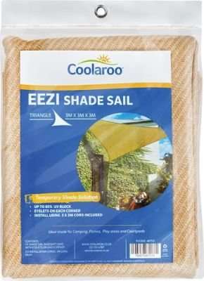 Coolaroo Eezi Shade Sail Triangle 3m