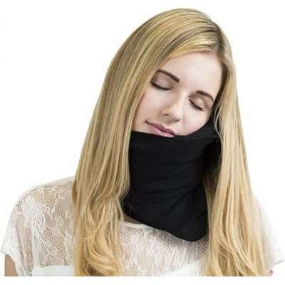 Tuff-Luv Super Soft Neck Support Travel Pillow (Black)