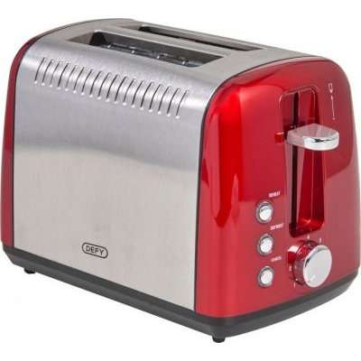 Defy 2 Slice Toaster (Red/Stainless Steel)