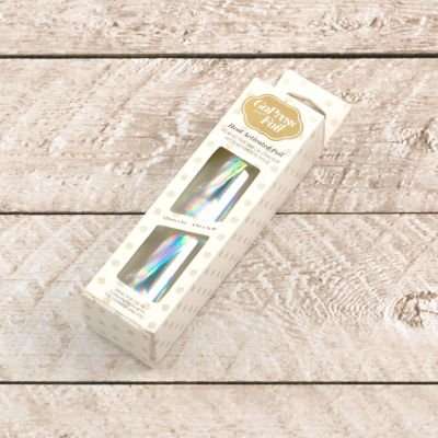 Couture Creations GoPress Heat Activate Foil (Silver with Iridescent Material Pattern)(125mm x 5m)