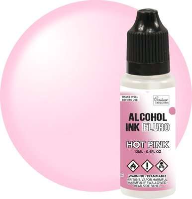 Couture Creations Alcohol Ink - Fluro - Hot Pink (12ml)