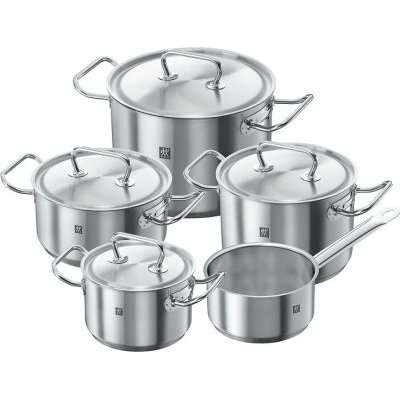 Zwilling Twin Classic Cookware Set (9 Pieces) (Silver)
