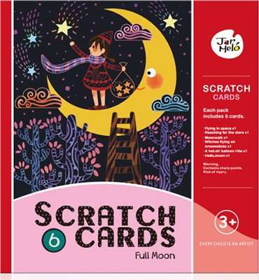 JarMelo Scratch Card Set: Full Moon