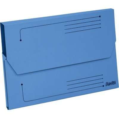 Bantex Smart Folder - Document Wallet (A4)(250gsm)(Pack of 10)(Blue)
