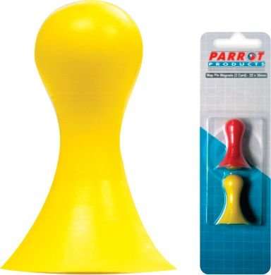 Parrot Magnets -  Map Pins (Assorted)(Pack of 2)