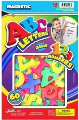 Ja-Ru Magnetic ABC Letters & 123 Numbers (60 Pieces)
