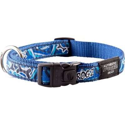 Rogz Fancy Dress Dog Collar (Navy Zen Design)
