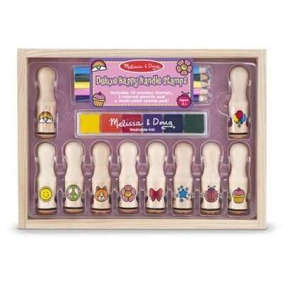 Melissa & Doug Stamp Sets - Deluxe Happy Handle Stamp Set