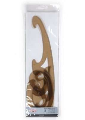 Koh-I-Noor Set of French Curves 3 Brown