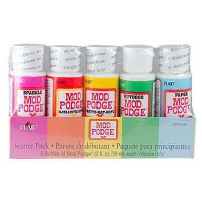 Mod Podge Decoupage Glue and Finish - Starter Set