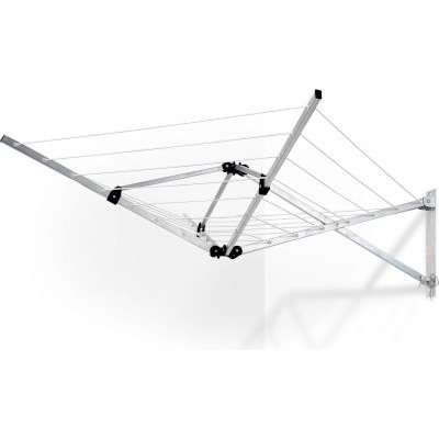 Mellerware Gale Wall Mounted, Powder Coated Washline with 16m Drying Space