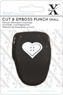 Xcut Cut & Emboss Punch (Small) - Heart Button