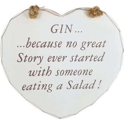 Gin Tribe Heart Plaque - Gin Story