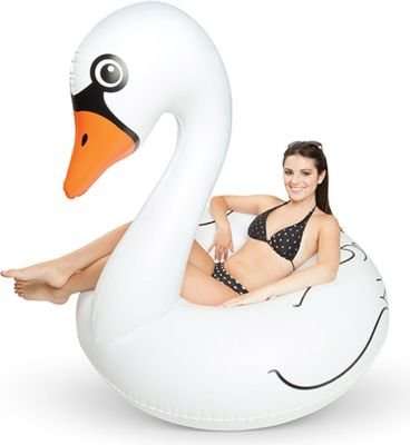 Big Mouth Inc  White Swan Pool Float