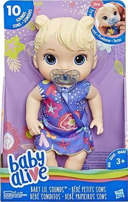 Baby Alive Baby Lil Sounds Doll (Blonde Hair)