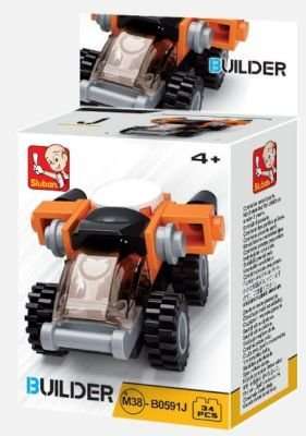 Sluban Builder - Orange Car (28 Piece)