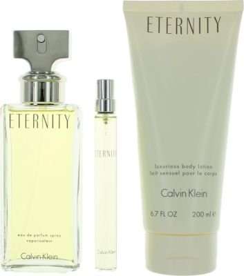 Calvin Klein Eternity Gift Set - Eau de Parfum (100ml) & Eau De Parfum (10ml) & Body Lotion (200ml)