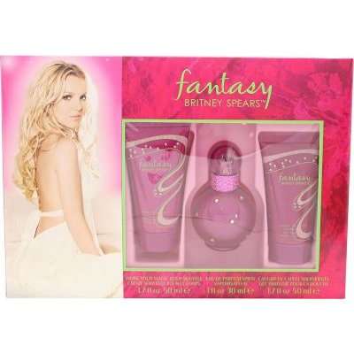 Britney Spears Fantasy Gift Set - Eau de Parfum (15ml) & Shower Gel (50ml) & Body Souffle (30ml) - P
