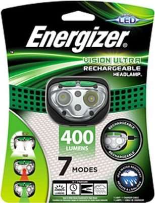 Energizer Vision Ultra Rechargeable Headlight (400 lumens)