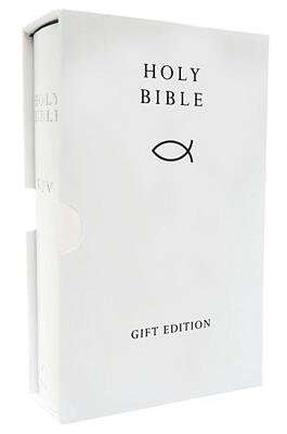 HOLY BIBLE: King James Version (KJV) White Compact Gift Edition (Leather / fine binding, New edition